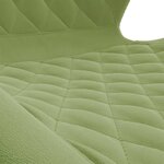 vidaXL Chaises pivotantes à manger lot de 4 vert clair velours