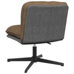 vidaXL Chaise pivotante de bureau Taupe Tissu