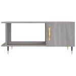 vidaXL Table basse sonoma gris 90x50x40 cm bois d'ingénierie