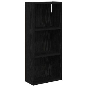 vidaXL Armoire murale de salle de bain Chêne Noir 30 x 14 x 70 cm