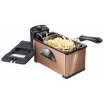 Bestron Friteuse avec zone froide AF370CO Cuivre 3 5 L 2000 W