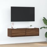 Meuble TV vidaXL Marron Chêne 100x31x25 5 cm Bois d'ingénierie