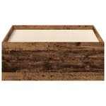 vidaXL Cadre de lit sans matelas vieux bois 90x190 cm bois ingénierie