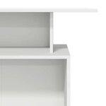 vidaXL Bureau de réception Blanc 100x40x104 cm Bois d'ingénierie