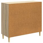 vidaXL Buffet Chêne Sonoma 89 x 34 5 x 80 cm Bois d'ingénierie