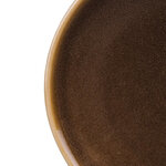 Assiette plate ronde ecorce kiln 178 mm - lot de 6 - olympia - porcelaine x21mm