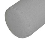 vidaXL Coussins d'accent 2 Pièces Gris nuage Ø 25 x 70 cm tissu