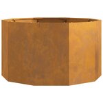 vidaXL Jardinière Rouillé 90 x 90 x 50 cm