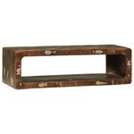 vidaXL Meuble TV Multicolore 80x30x25 cm en bois massif récupéré