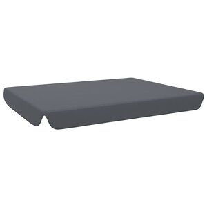 Vidaxl toit de rechange pour balançoire de jardin anthracite 192x147cm