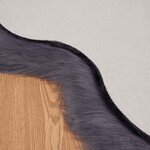 vidaXL Tapis en Peau de Mouton Synthétique Anthracite 80 x 120 cm