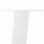 vidaXL Pieds de table console 4 pièces Blanc 72 cm Acier