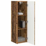 vidaXL Meuble TV mural Bois Ancien 30 x 31 x 100 cm Bois d'ingénierie