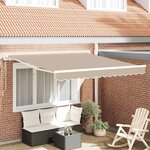 vidaXL Auvent Rétractable 350 x 250 cm Beige