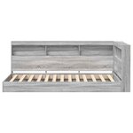 vidaXL Lit Bibliothèque Sonoma gris 75 x 190 cm Bois d'ingénierie