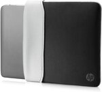 Hp 15.6" neoprene reversible sleeve sacoche d'ordinateurs portables 39 6 cm (15.6") housse noir  argent