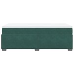 vidaXL Sommier à lattes de lit avec matelas Vert foncé 100x200 cm