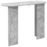 vidaXL Table console Gris béton 100 x 39 5 x 75 cm Bois d'ingénierie