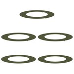 vidaXL adapté pour anneaux d'arbre plats 5 Pièces Vert olive Ø50 / 80 cm
