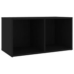 vidaXL Meuble TV Noir 72x35x36 5 cm Aggloméré