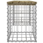 vidaXL Banc de jardin design gabion 103x31x42 cm bois de pin imprégné