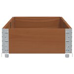 vidaXL Jardinière marron 150x50 cm bois massif de pin