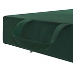 vidaXL Canapé-lit pliable 75 x 67 x 45 cm Vert foncé
