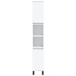 vidaXL Ensemble de meubles salle de bain 3 Pièces blanc bois d'ingénierie