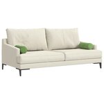 vidaXL Coussins d'accent 2 Pièces Vert clair Ø 15 x 40 cm