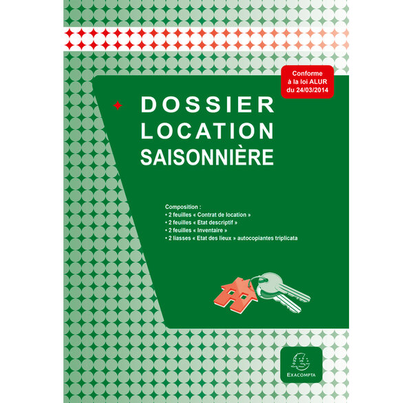Dossier location saisonnière x 5 EXACOMPTA