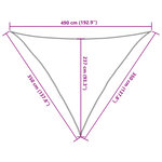 vidaXL Voile d'ombrage 160 g/m² Marron 3 5x3 5x4 9 m PEHD