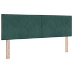 Lit avec sommier et matelas vidaXL Vert foncé 140x200 cm Velours