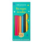 8 Crayons De Couleur Ours - Draeger paris