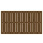 vidaXL Tête de lit murale Marron miel 159 5x3x90 cm Bois massif de pin