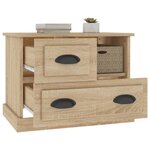 vidaXL Table de chevet chêne sonoma 60x39x45 cm