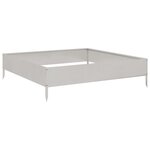 vidaXL Lit surélevé de jardin 100x100x26 cm acier inoxydable