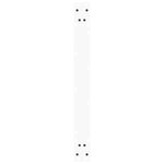 vidaXL Pieds de table à manger en V 3 pièces Blanc 90 x (72-73 3) cm Acier