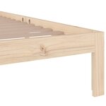 vidaXL Cadre de lit sans matelas bois massif 100x200 cm