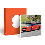 SMARTBOX - Coffret Cadeau 6 tours au volant d'une Ford Mustang et 2 tours de baptême à bord d'une berline Hommell à Lohéac - Sport & Aventure