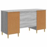 vidaXL Bureau Sonoma gris 142 5 x 50 x 75 cm Bois d'ingénierie