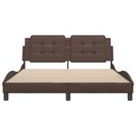 vidaXL Cadre de lit sans matelas marron 160x200 cm similicuir