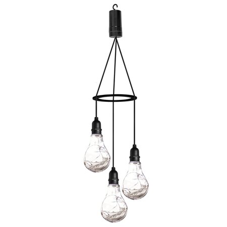 Luxform Lampe suspendue à LED à piles avec 3 ampoules Apollo