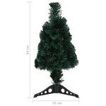 vidaXL Arbre de Noël artificiel mince et support 64 cm fibre optique