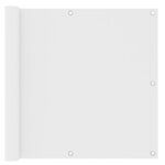 vidaXL Écran de balcon Blanc 90x400 cm Tissu Oxford