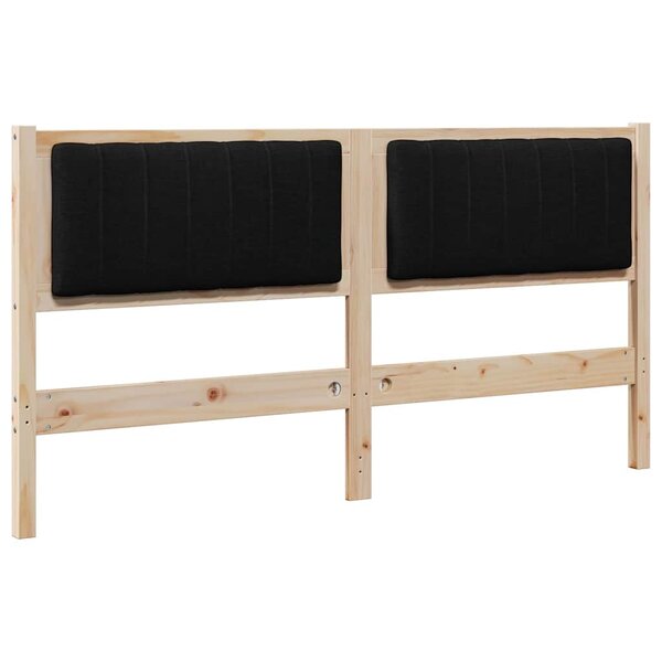 vidaXL Tête de lit capitonnée Marron 150 cm Pin massif