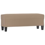 Banc banquette 100 x 35 x 41 cm synthétique beige 02_0010562
