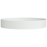 vidaXL Pot en métal blanc Blanc Métal Grand Pot de plante blanc