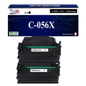 T3AZUR -2x Toners compatibles avec Canon 056H (3008C002) pour Canon LBP-320  LBP-325x  MF-540  MF-542x  MF-543x Noir - 20 000p