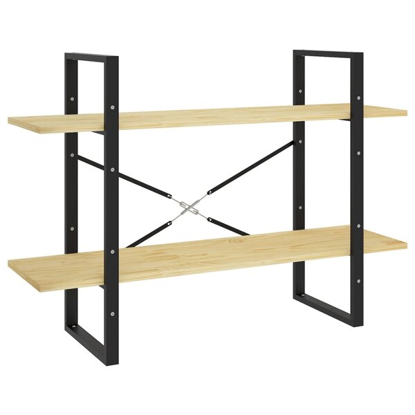 vidaXL Bibliothèque à 2 niveaux 100x30x70 cm Bois de pin massif