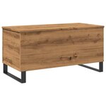 vidaXL Table basse chêne artisanal 90x44 5x45 cm bois d'ingénierie